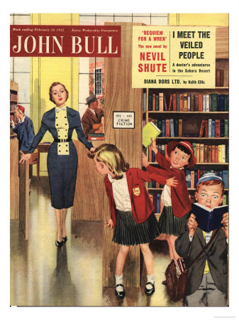 John Bull, Naughty Children in Libraries and Schools Magazine, UK, 1955 @AllPosters.com