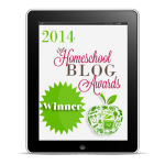 Homeschool Blog Awards winner #hsba2014 at hsbapost.com