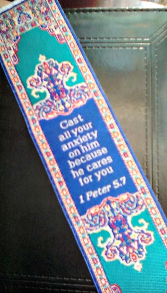 LOGOS Woven Turkish Carpet Bookmark with Bible Verse Psalm 121:1-2 LOGOS Woven Turkish Carpet Bookmark with Bible Verse Psalm 121:1-2