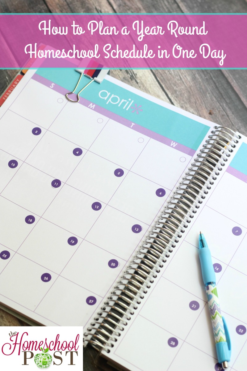 How to plan your year round homeschool in one day | homeschool planning tips | thorough and helpful ideas for homeschool planning